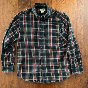 L.L. Bean Scotch Plaid Flannel Shirt